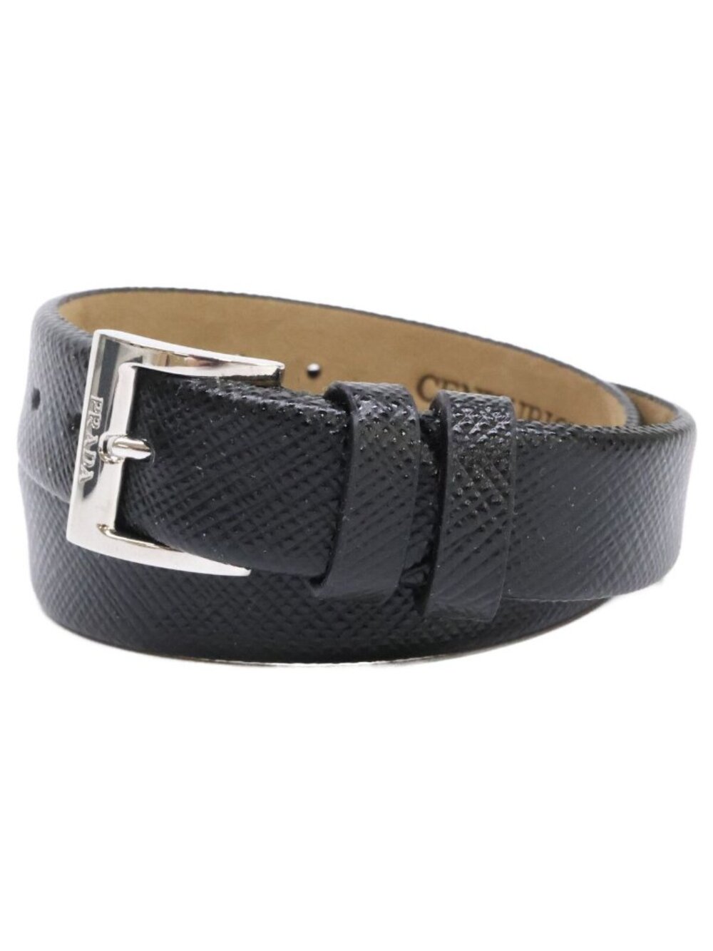 Prada Centurion Leather Bracelet
